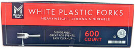 Member's Mark White Plastic Forks Heavyweight 600 Count - $29.96