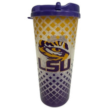 LSU Tigers 24oz Grid Style Double Walled Tumbler - NCAA - £12.39 GBP