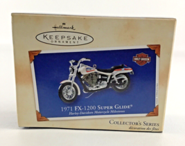 Hallmark Keepsake Ornament Harley Davidson Motorcycle 1971 FX-1200 Super Glide - £19.78 GBP