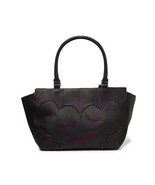 BANNED Gothic Punk Rockabilly Embroidered Purple Bats Bag New - £35.86 GBP