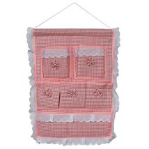 [Plaid &amp; Allover] Pink/Wall Hanging/ Wall Baskets / Hanging Baskets/Wall Organiz - £11.26 GBP