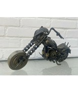 COLLECTOR PIECE SKULL CHOPPER MOTORCYCLE ARTWORK MADE OF PARTS - HEAVY - £15,693.89 GBP
