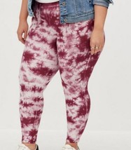 Torrid Purple Tie Dye Fleece Lined Platinum Leggings Plus Size 3X - £23.75 GBP