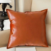 SOGA 45cm Light Luxury Urban Simulated Leather Wide Edge Throw Pillow - $51.90