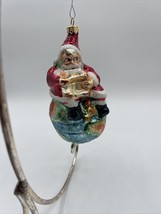 Vintage Christopher Radko &quot;On Top Of The World&quot; 1995~Glass Christmas Ornament - £28.21 GBP