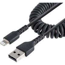 StarTech.com 50cm (20in) USB to Lightning Cable, MFi Certified, Coiled iPhone Ch - $24.50