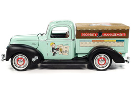 1940 Ford Pickup Truck Property Management Light Green w Graphics Mr. Monopoly C - £69.01 GBP