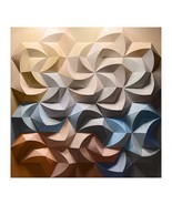 interoknack Modern 3D Geometric Floral Abstract Wall Art, Hand-Painted E... - €1.122,92 EUR