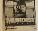 Murder At 75 Birch Tv Movie Print Ad  Gregory Harrison Melissa Gilbert TPA2 - $5.93