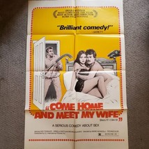 Come Home and Meet My Wife 1974 Original Vintage Movie Poster One Sheet - £19.48 GBP