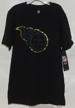 NFL Licensed Tennessee Titans Youth Medium Black Gold Tee Shirt - £15.97 GBP