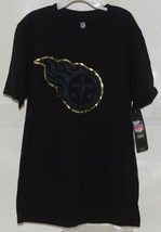 NFL Licensed Tennessee Titans Youth Medium Black Gold Tee Shirt - £15.79 GBP