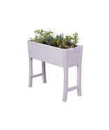 32 in. PVC Elevated Garden Box White - $219.71 CAD