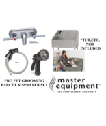 Pet GROOMER FAUCET&amp;Stainless Steel Sprayer Hose&amp;Valve Spray Nozzle Bath ... - $189.99