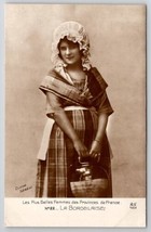 La Bordelaise RPPC Pretty Woman Portrait Cliche Sereni Alfred Noye Postcard E26 - £7.95 GBP