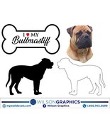 Bullmastiff - Dog Breed Decals (Set of 16) - Sizes in Description - $14.95