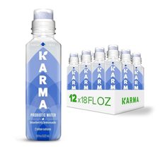 Karma Wellness Probiotic Water, Blueberry Lemonade, 18 fl oz (Pack of 12) - £35.65 GBP