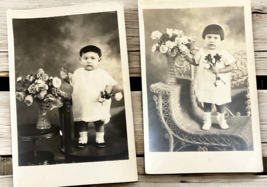 Lot of 12 Antique RPPC Postcard Photographs Mothers Baby Toddlers Kids 1920's Tx image 13