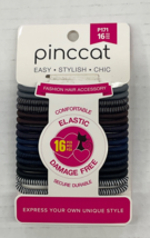 PINCCAT ANTI SLIP GRIP ELASTIC DAMAGE FREE PONYTAIL HOLDER #P171 16 COUNT - $1.59