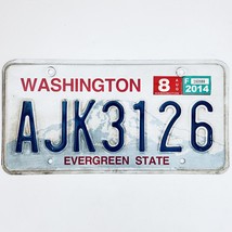 2014 United States Washington Evergreen Passenger License Plate AJK3126 - £14.05 GBP