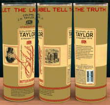 Colonel EH Taylor Straight Rye Bourbon Whiskey Cup Mug Tumbler 20oz - £15.67 GBP
