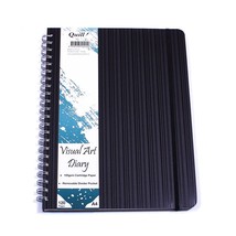 Quill Premium Visual Art Diary with Pocket Black (120 pages) - $38.39