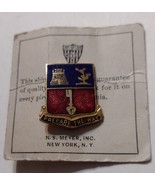 116th ENGINEER BATTALION DUI CREST ON MEYER INSIGNIA CARD VINTAGE :KY24-9 - $12.00