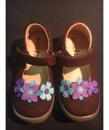 Maggie &amp; Zoe Girls Brown Purple Mary Jane Shoes Size 7 Arch - $25.19 CAD