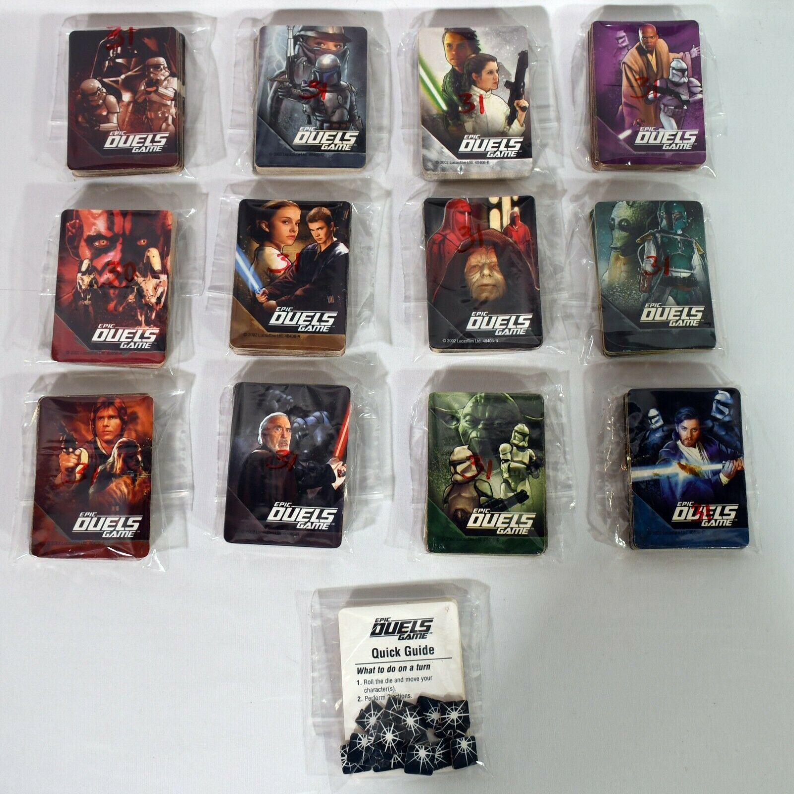 2002 Star Wars Epic Duels Replacement Character Card Bundles You Pick 0222!!! - $12.38 - $14.85