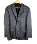 Stafford 44L 44 Long Blazer Sport Coat Jacket Blue Wool Soft Tweed Mens ... - $49.39