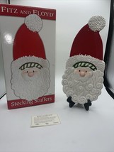 Fitz and Floyd stocking stuffers santa server plate NIB  14” Long - £14.61 GBP