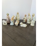 Lefton Christopher Collection 9 Piece Nativity Set #03224 Vintage 1983 E... - $372.49 MXN