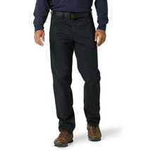 Men&#39;s Wrangler Workwear Relaxed Pant, Size 44-32 Color Black - £23.60 GBP