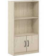 Furinno Gruen 3-Tier Open Shelf Bookcase With 2 Doors Storage, Metropoli... - £47.95 GBP