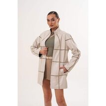 Vinci The Prado Reversible Cream Leather Women Jacket image 2