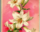 Easter Lilies Welcome Easter Morning Embossed Winsch Back 1909 DB Postca... - $9.85