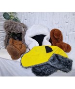 Vintage Winter Hat &amp; Scarf Lot – Ushanka, Trapper, Fur, Hunter, – Rare S... - $148.70 CAD