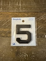 Simplicity Iron On Black Patch Number 5 - $11.76