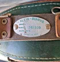 Vintage 1970&#39;s Klein Buhrke 5266 Lineman Climbing Leather Safety Belt - $3,714.90 MXN