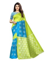 Women&#39;s Printed Silk Saree with Blouse sari Satrani - £1.56 GBP