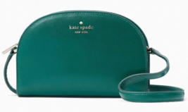 Kate Spade Perry Dark Green Leather Dome Crossbody K8697 NWT Deep Jade $... - $79.19