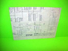 DEVASTATORS Original 1988 Video Arcade Game Schematic Diagram 2 Sides  - £12.29 GBP