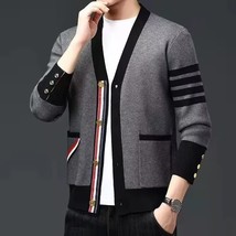Knitted Cardigan Korean Fashion V-neck Coat - £28.55 GBP+