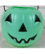 General Foam Plastics Pumpkin Green Jack O Lantern Halloween Bucket Tric... - £15.70 GBP