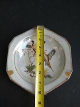 Royal Crown Lusterware Cigar Ashtray Gold Trim Beautiful Birds image 7