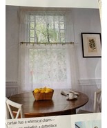 Martha Stewart Everyday Teacup Lace antique ivory cafe curtain one tier - £11.67 GBP
