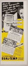 1941 Print Ad Stewart-Warner Dual Temp Refrigerators Freezing Locker Chicago,IL - £10.76 GBP