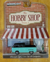 Greenlight Collectibles Hobby Shop Series 2 Volkswagen Type 2 Crew Cab w Figure - £7.98 GBP