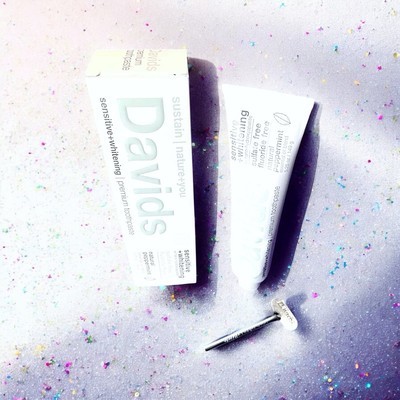 Davids Sensitive+ Whitening nano-Hydroxyapatite Toothpaste 5.25oz Pepper... - $19.79