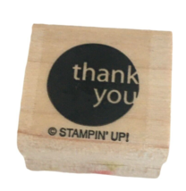 Stampin Up Rubber Stamp Thank You Dot Gratitude Thanks Card Making Gift Tag - $2.99